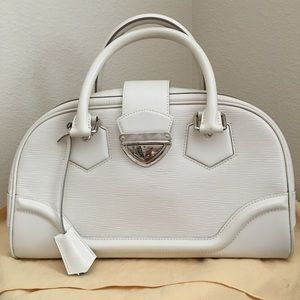 Louis Vuitton white Epi Montaigne GM